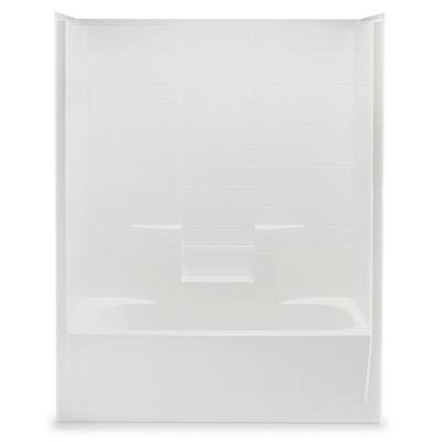 one piece bathtub shower combo home depot
