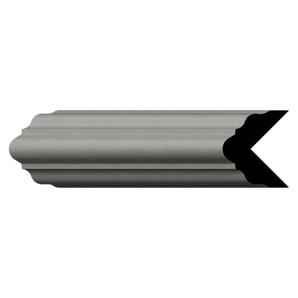Mae 96 in. White Polyurethane Crown Moulding