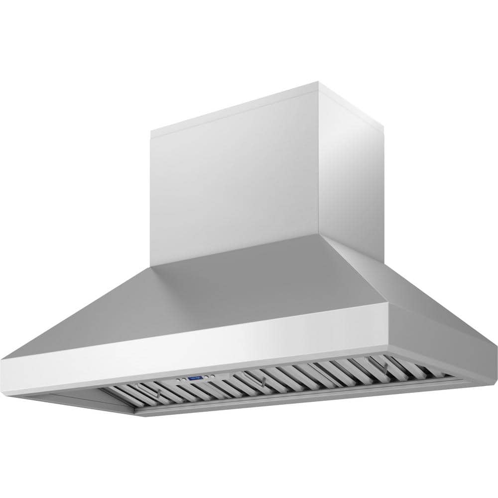 48" Stainless Steel Wall Mounted Range Hood with Nightlight