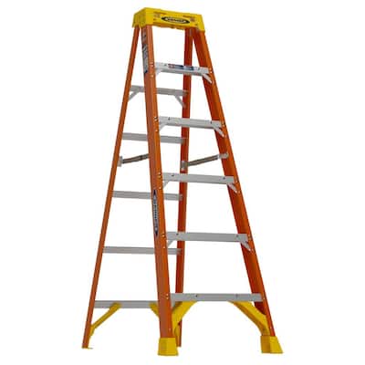 6 ft. Fiberglass Step Ladder (10 ft. Reach Height) with 300 lb. Load Capacity Type IA Duty Rating
