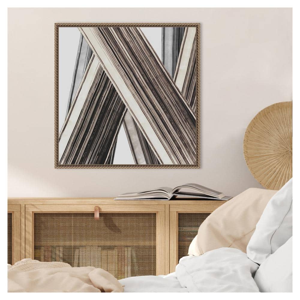 Bold Impressions II Abstract Canvas Print with Bronze Frame