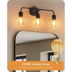 60-Watt Equivalent A19 Dimmable 10% to 100% Edison LED Light Bulb 2200K Amber Light (6-Pack)