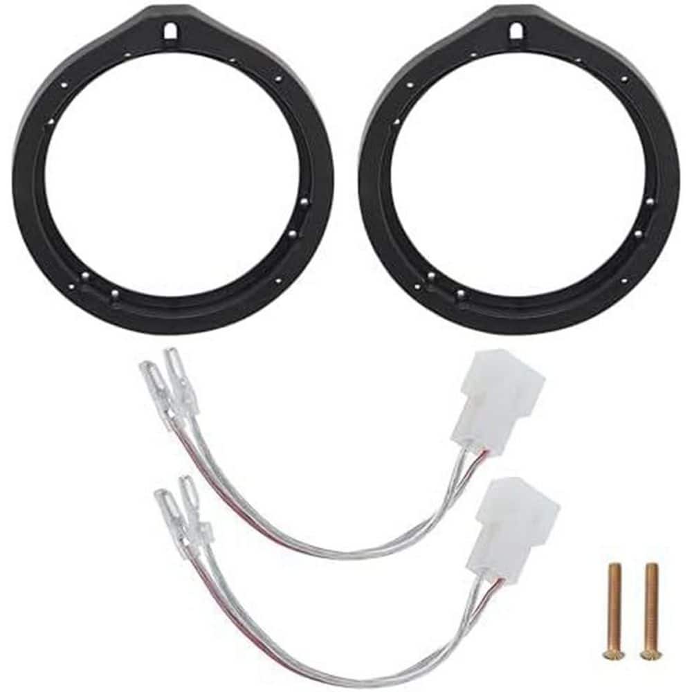 Front Rear Door Speaker Adapter Wiring Harness for Honda Acura 6.5-6.75 in. Speaker Spacer Rings 1-Pair price history on PriceWatchPro