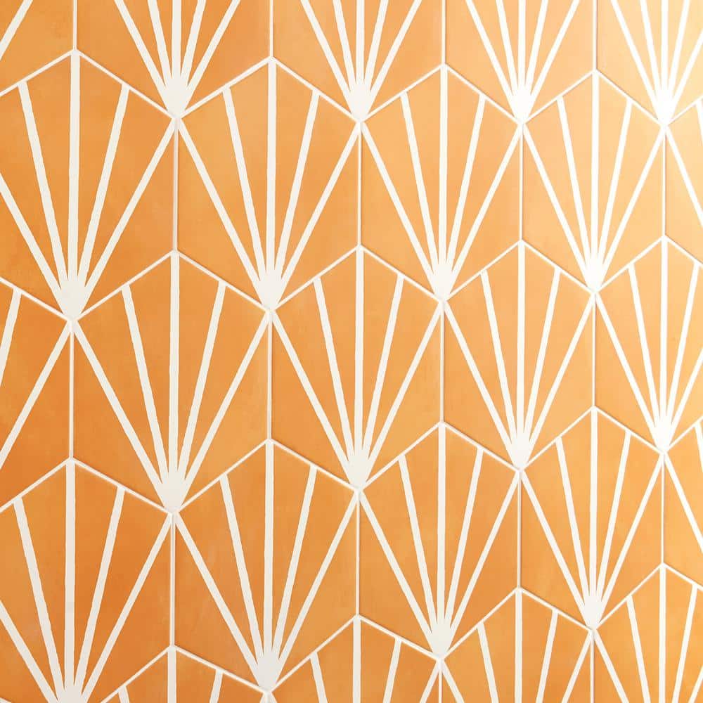 GeoHex Deco 8" Hexagon Matte Porcelain Floor and Wall Tile (9.03 Sq. Ft. / Case)