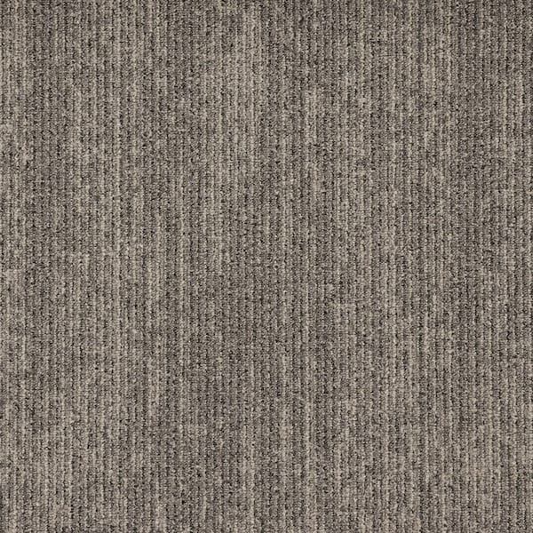 Mohawk 24 in. x 24 in. Textured Loop Carpet - Elite -Color Dappled Steel