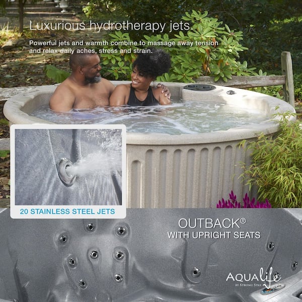 AquaLife Outback 6-Person, 20-Jet 120V Hot Tub, Contour Seating