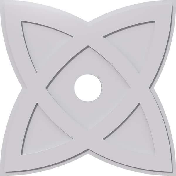 Ekena Millwork 1 in. P X 14-1/4 in. C X 38 in. OD X 6 in. ID Cosmo Architectural Grade PVC Contemporary Ceiling Medallion