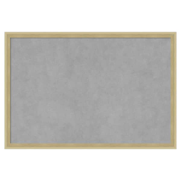 Amanti Art Lucie Champagne 25 in. x 17 in Framed Magnetic Board