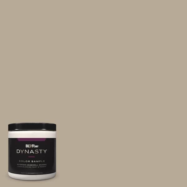 BEHR DYNASTY 8 oz. #MQ2-20 Safari Chic One-Coat Hide Eggshell Enamel Stain-Blocking Interior Paint & Primer Sample