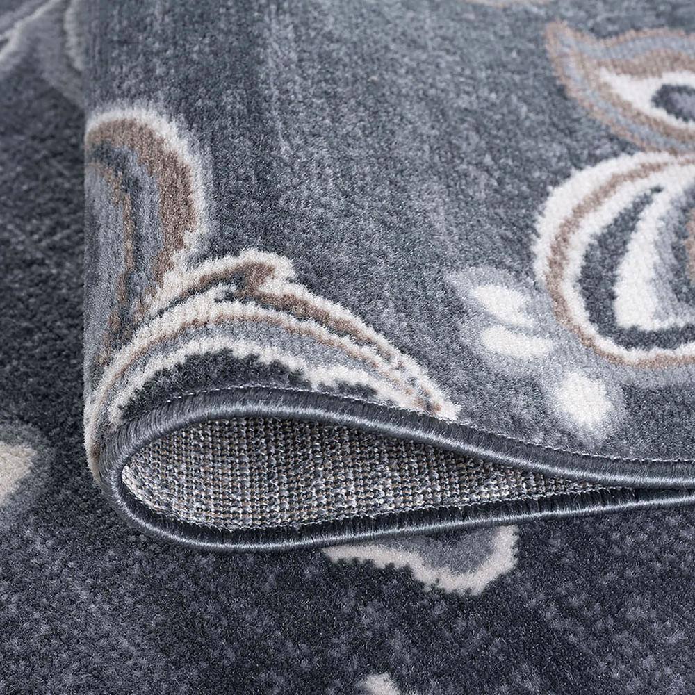 Madison Garland 5' x 7' Handmade Gray Floral Synthetic Area Rug