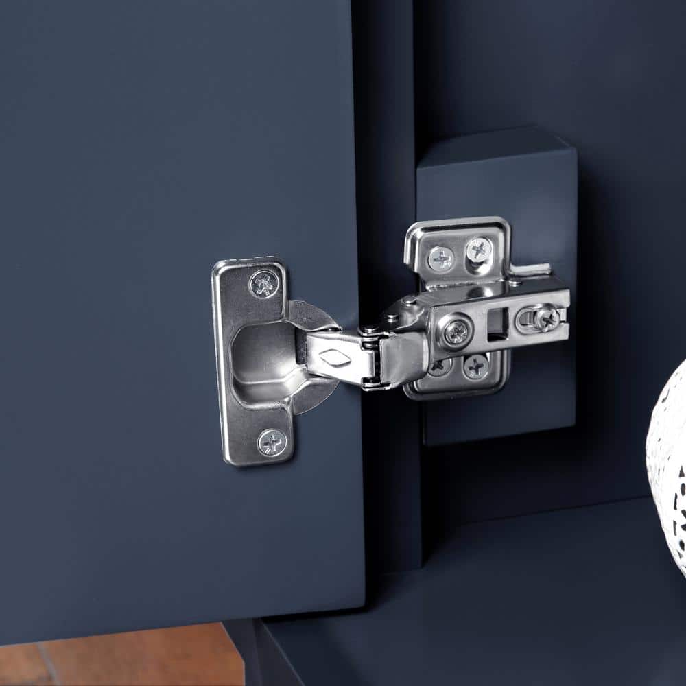 Buy Ollie 30 in. W Bath Vanity in Midnight Blue with Engineered Stone