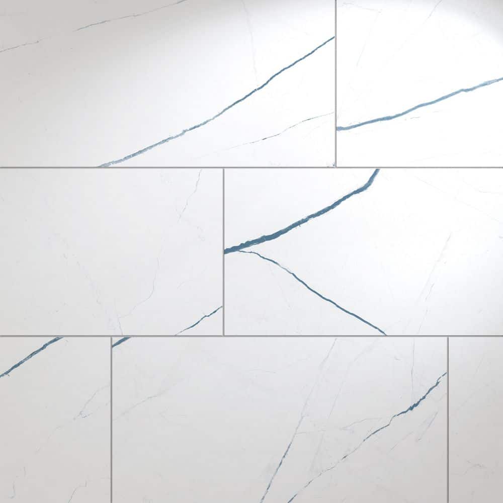 Eterna Calacatta Ocean White 12 in. x 24 in. Stone Look Porcelain Floor and Wall Tile (13.56 sq. ft./Case) price history on PriceWatchPro