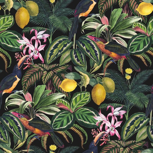 RoomMates 28.29 sq. ft. Tamara Day Mirage Oasis Multicolor Peel and Stick Wallpaper