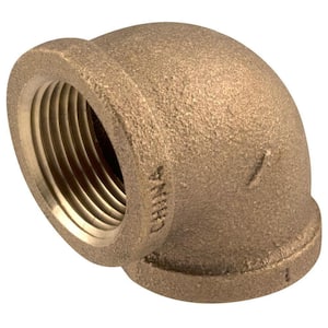 1 in. FIP 90-Degree Red Brass Elbow Fitting