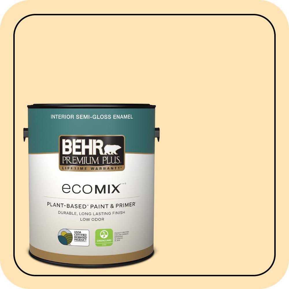 1 gal. #P250-2 Golden Nectar Semi-Gloss Enamel EcoMix Plant-Based Interior Paint & Primer price history on PriceWatchPro