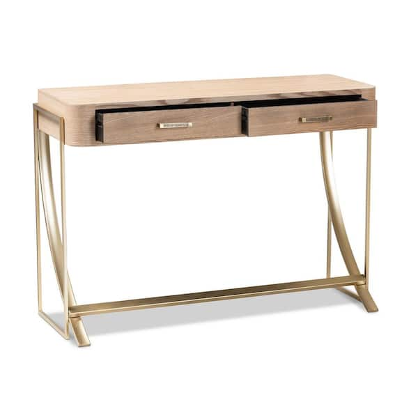 Amarolo Narrow Wooden Console Table - Natural