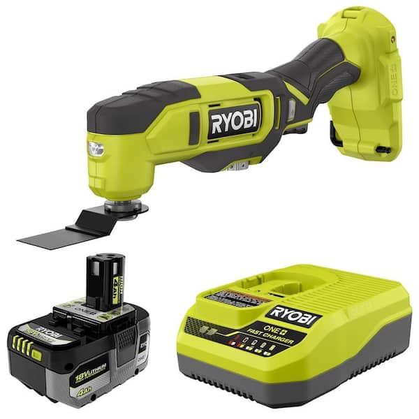 ONE+ 18V Cordless Oscillating Multi-Tool with ONE+ 18V HIGH PERFORMANCE 4.0 Ah Battery and Charger