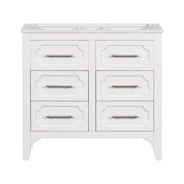 Staykiwi 34.48 in. W x 18 in. D x 33 in. H Freestanding Bath Vanity Cabinet Without Top in White