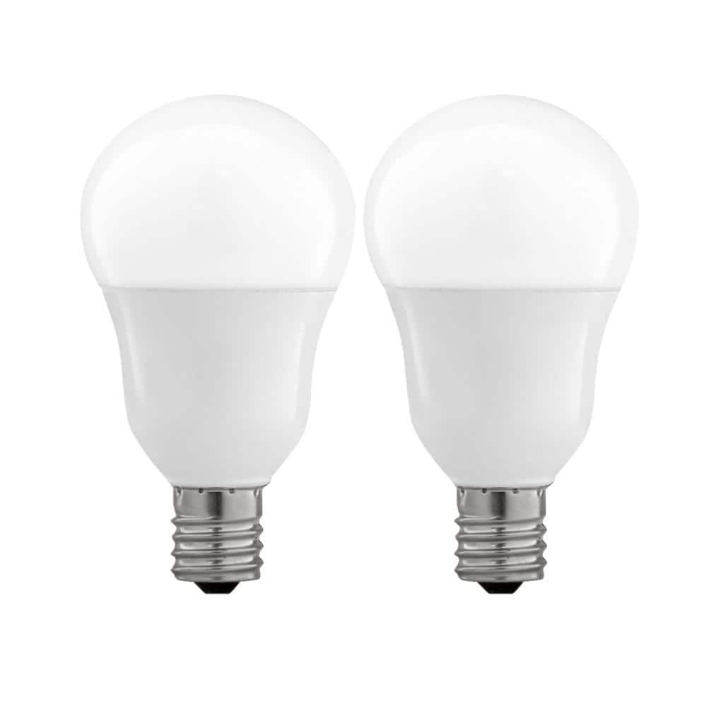 Feit Electric 60W Equivalent A15 Intermediate E17 Dimmable CEC Title 20 White Glass LED Ceiling ...