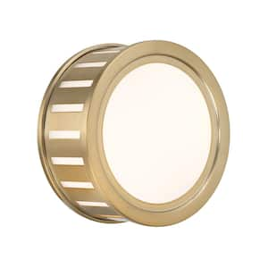 00633779095061, Kendal 2-Light Vibrant Gold Wall Sconce