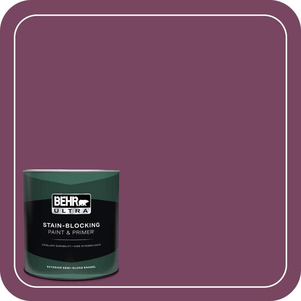 1 qt. #690B-7 Plum Jam Semi-Gloss Enamel Exterior Paint & Primer price history on PriceWatchPro
