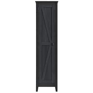 Systembuild Evolution Farmington 18 Wide Storage Cabinet in Black Oak