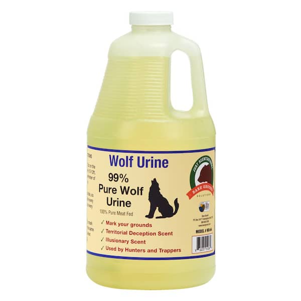 Just Scentsational Wolf Urine 64 oz. Outdoor Organic Spray on Animal Deterrent Killer 64 oz. bottle