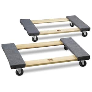 Move-It 3361 Premier 23-Inch x 19-Inch Rectangle Wood Platform Dolly 880-lb 