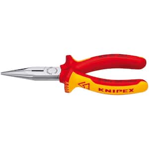 6-1/4 in. 1000-Volt Insulated Long Nose Pliers with Cutter