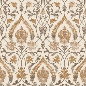 Isle Brown Peel and Stick Wallpaper Sample