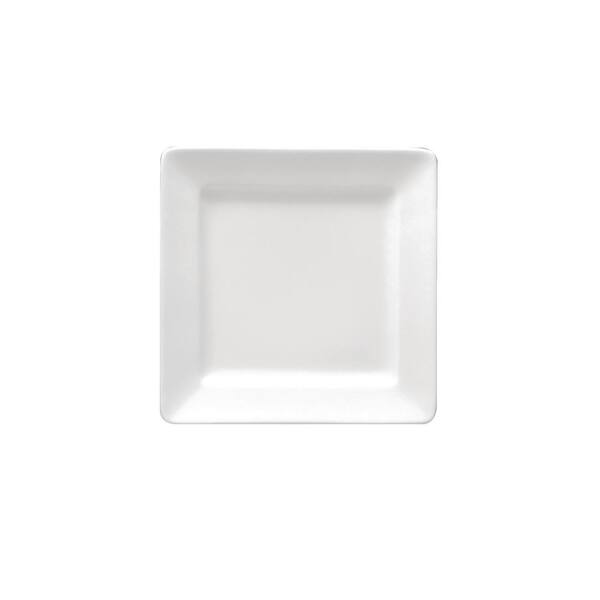Oneida Buffalo 6.25 in. Bright White Square Plate (Set of 36 