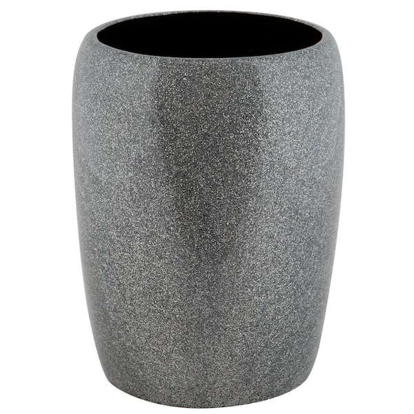 Eclat Glitter Waste Bin in Grey