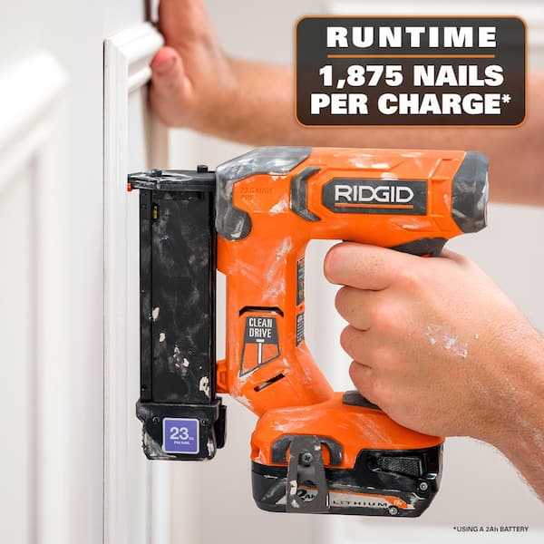 RIDGID 18V Cordless 23-Gauge 1-3/8 in. Headless Pin Nailer (Tool