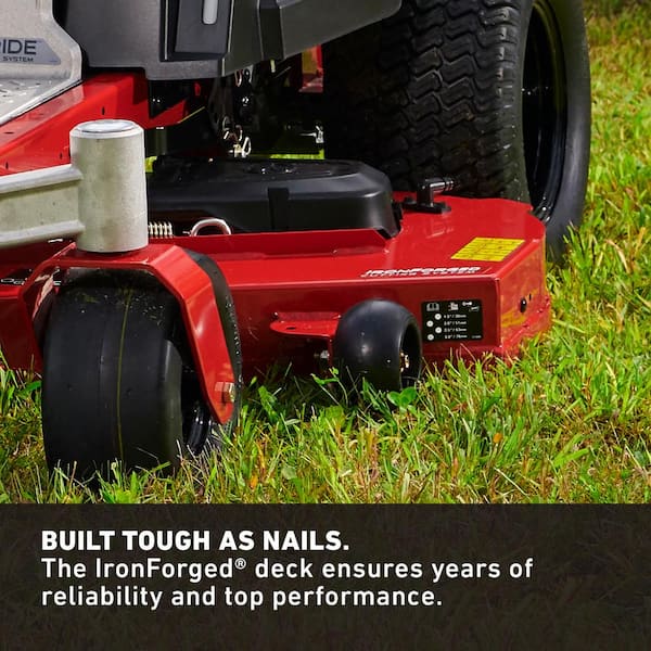 Toro TimeCutter 50 in. IronForge Deck 23 HP Kawasaki V-Twin Gas Dual Hydrostic Zero Turn Riding Mower with Smart Spd CARB