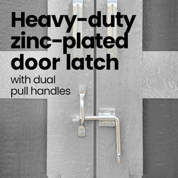 Do-It Yourself Palisade 12 ft. x 8 ft. Wood Garden Shed Storage with Smartside, Fixed Windows and Barn Door (96 sq. ft.)