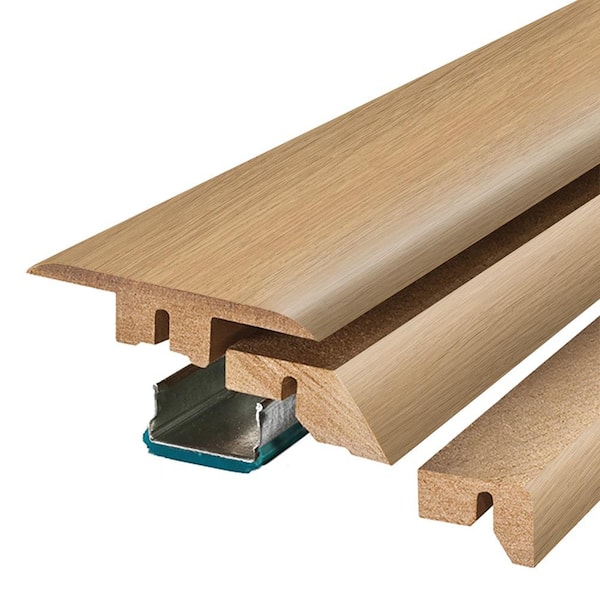 PERFORMANCE ACCESSORIES Frappe 0.75 in. T x 2.37 in. W x 78.7 in. L Textured Wood Look Laminate Moulding/Trim 4 in 1 Molding