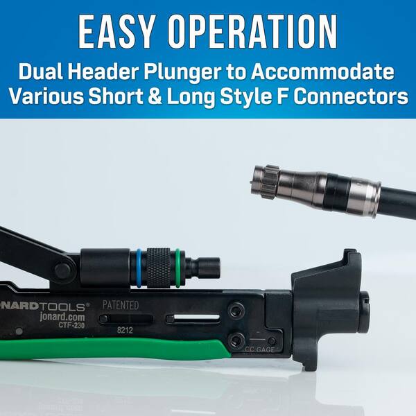 Jonard Dual Compression Tool CTF-230 - The Home Depot