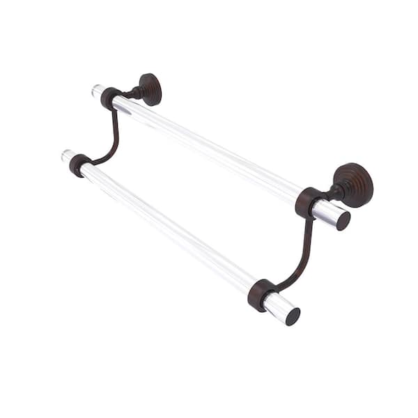 Allied Brass Pacific Grove Collection 18 in. Wall Mounted Double Towel Bar in Venetian Bronze