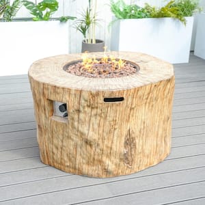 Taylor Brown Square Composite Outdoor Fire Pit Table