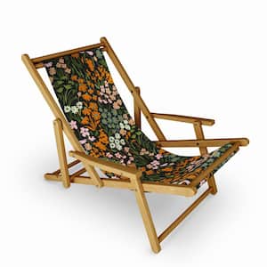 Marta Barragan Camarasa Night in the Flowered Meadow Folding Sling Outdoor Lounge Chair