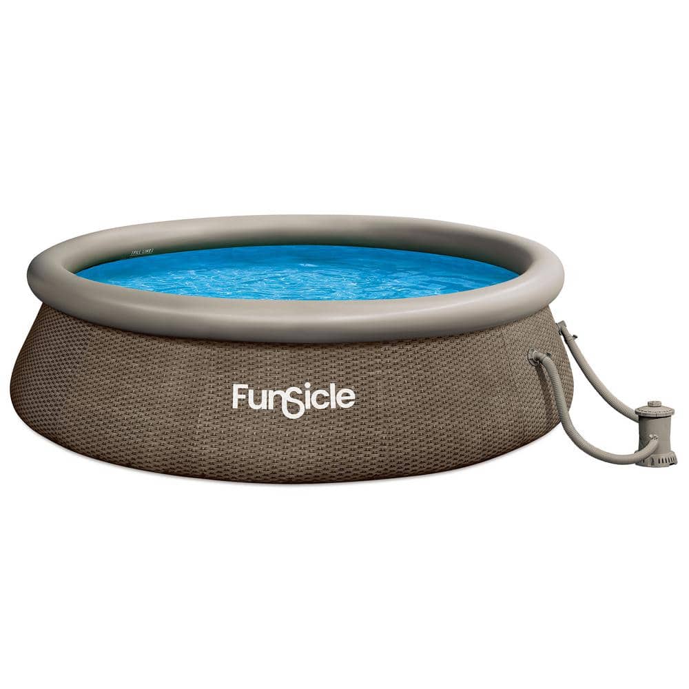 Funsicle QuickSet 12 ft. Round 36 in. Deep Inflatable Pool P1N01236A-HD ...