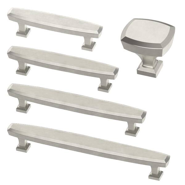 Beveled 1-1/4 in. (32mm) Satin Nickel Cabinet Knob Beveled 1-1/4 in. (32mm) Satin Nickel Cabinet Knob