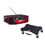 M18 Lithium-Ion Cordless PACKOUT Radio/Speaker with Built-In Charger and PACKOUT Dolly Multi-Purpose Utility Cart
