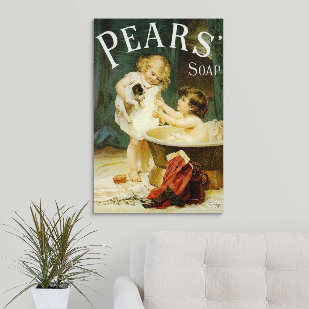 GreatBigCanvas Pears Soap - Vintage Advertisement by Vintage Apple  Collection Canvas Wall Art 2191852_24_20x30 - The Home Depot