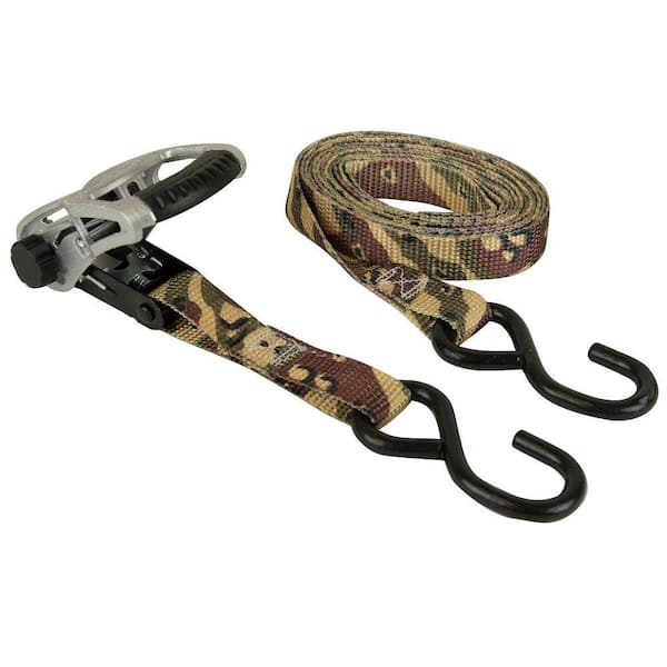 Keeper All Weather Camo Ratchet Tie-Down 12 ft. x 1 in. 550 lbs. (2-Pack)