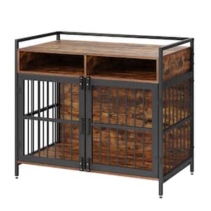 Furniture Style Dog Crate with Storage 41 in. Dog Crate Furniture Large Breed Dog Cage for Large/Medium Dog Indoor