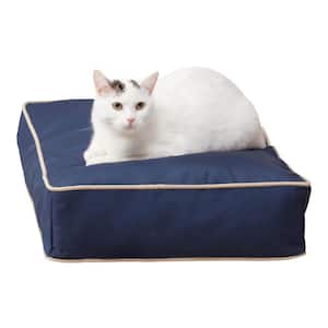Stella Navy Polyester Indoor/Outdoor Rectangle Cat Bed