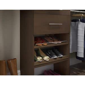 Style+ Chocolate Shoe Shelf Kit for 25 in. W Style+ Tower (2-Pack)