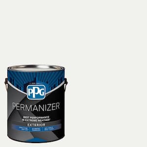 1 gal. PPG1001-1 Delicate White Satin Exterior Paint