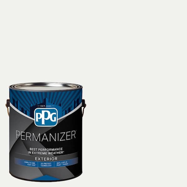 1 gal. PPG1001-1 Delicate White Satin Exterior Paint